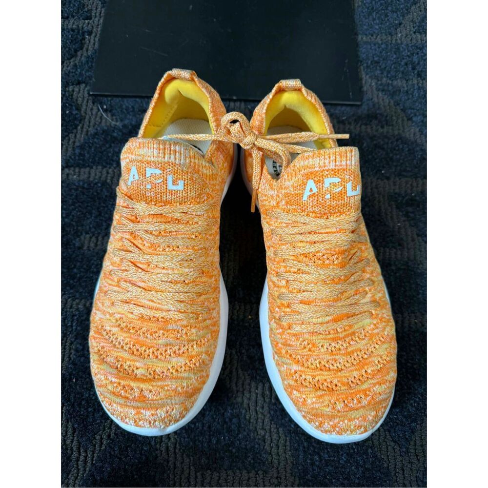 APL Techloom Wave Trainers x Free People Orange Sunshine Sneakers Size 6 - Picture 5 of 8
